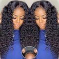 Simeider Wear and Go Glueless Wigs Human Hair Pre Plucked Pre Cut 5x5 HD Lace Closure Wigs Human Hair Water Wave Human Hair Wigs Real 180% Density Loose Deep Wave Closure Wig 20 Inch